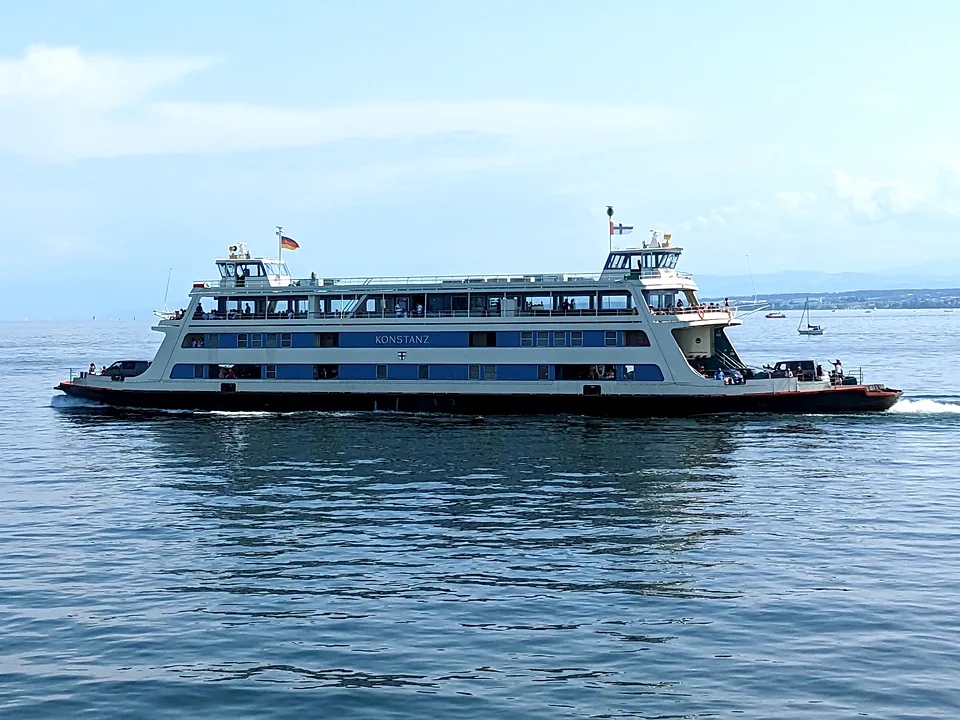 Fähre auf dem Bodensee bei Konstanz